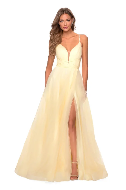 Modern Romance 00 - la femme butter yellow tulle gown