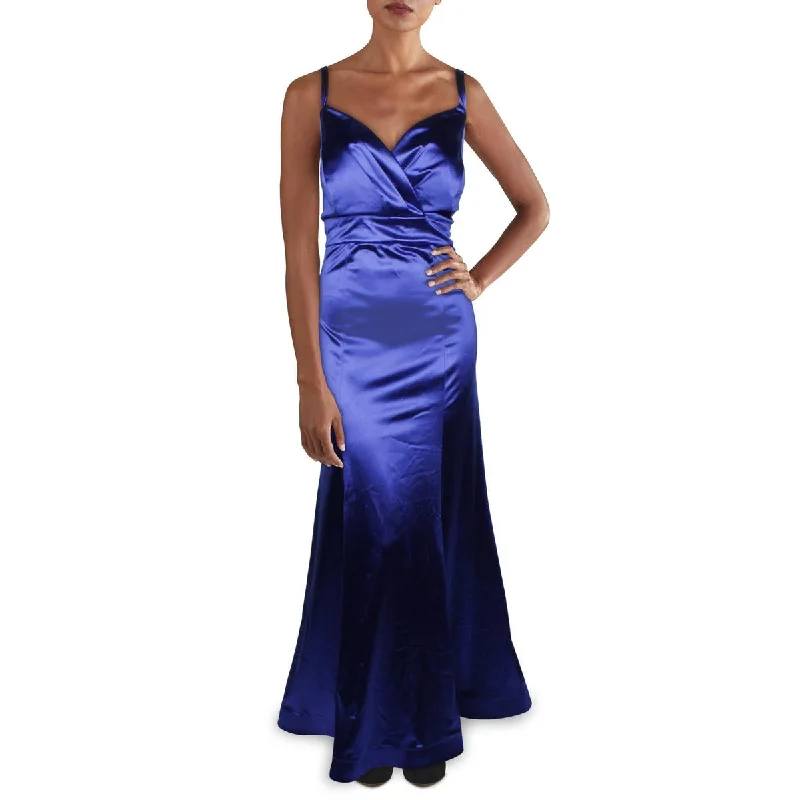 Best Sellers Teeze Me Womens Satin Surplice Formal Dress