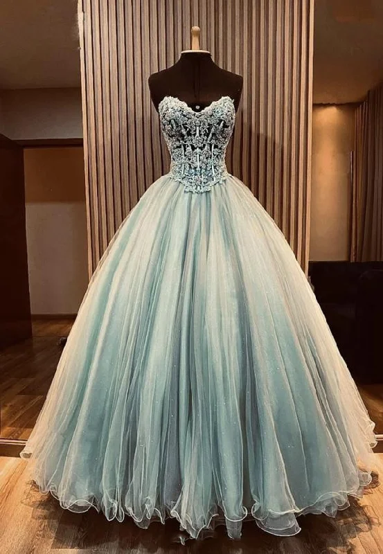 Vibrant Femme Fashion Amazing tulle lace long ball gown dress formal dress  M639