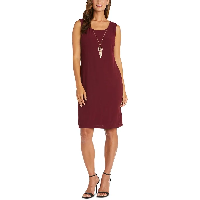 All Season Fashion Collection R&M Richards Womens Plus Sleeveless Knee-Length Shift Dress