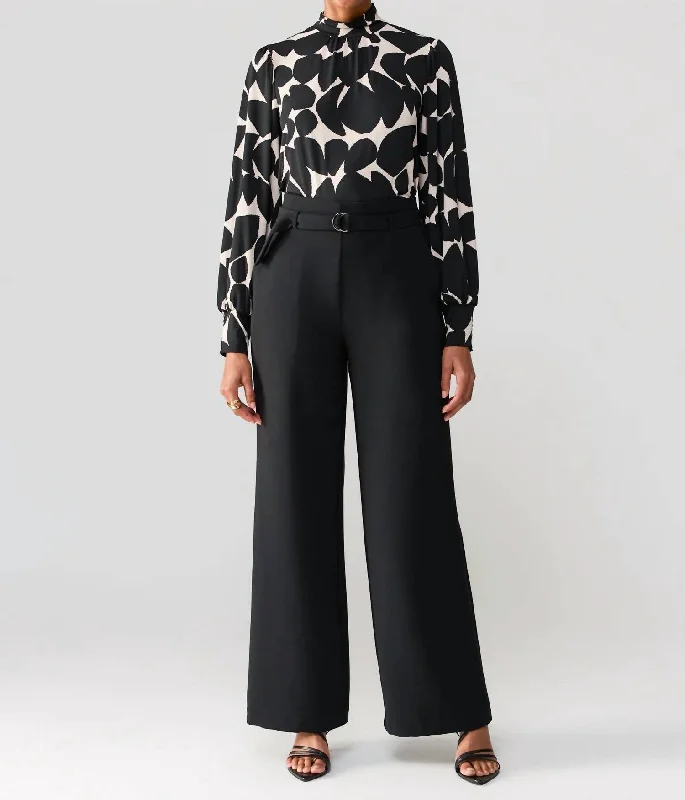 Trend Forward Threads Upright Trouser In Black