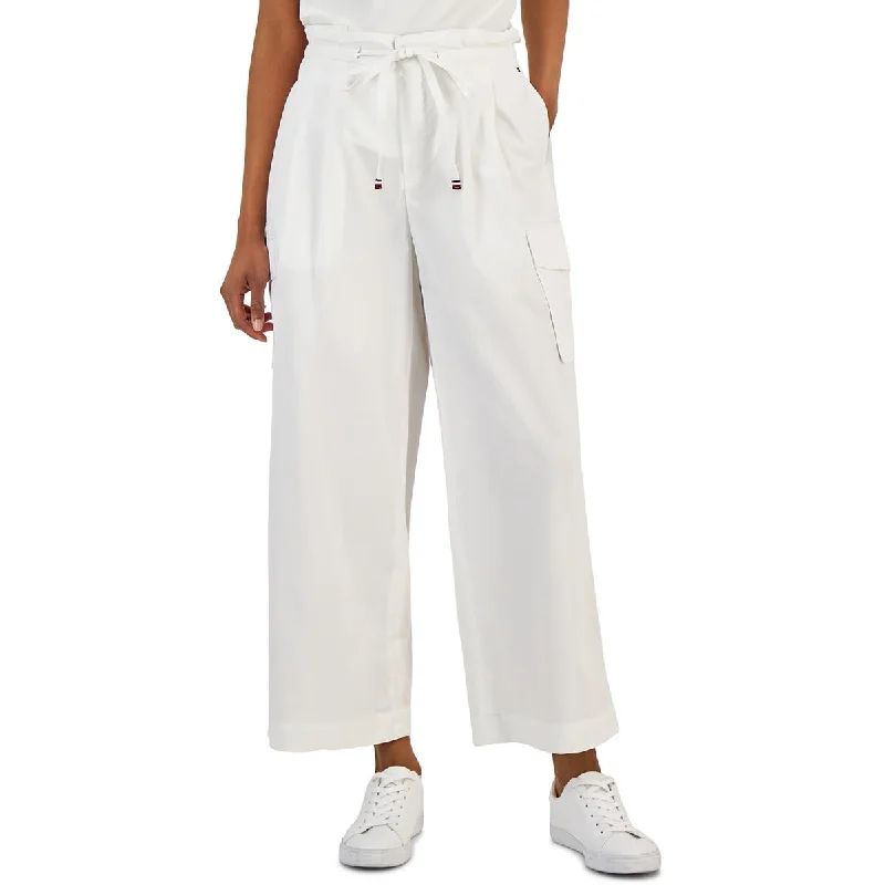 Current Trends Womens High Rise Wide Leg Cargo Pants