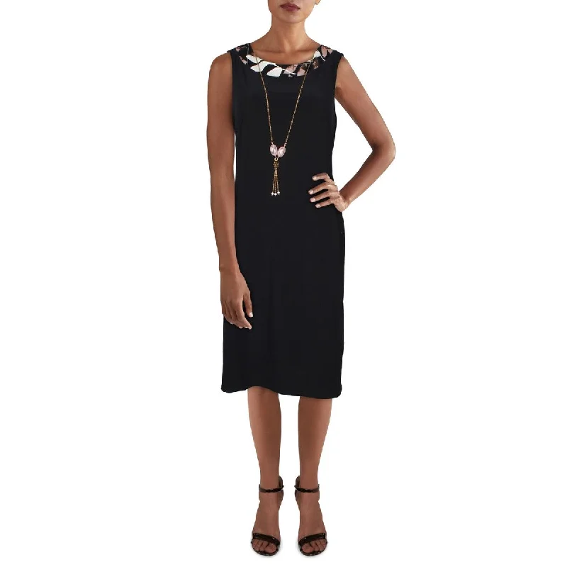 Wardrobe Update R&M Richards Womens Knit Sleeveless Sheath Dress