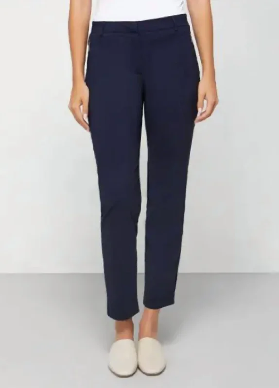 Holiday Glam Thea Curvy Pant In Navy