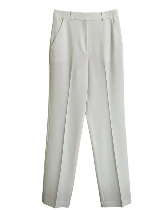 Gorgeous Glamour Collection Women's Nigen Ii High Waist Tailored Straight Leg Pants In White