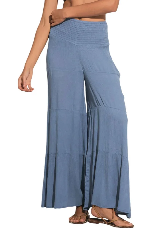 Special Offers Rome Wide Leg Pants In Deep Blue