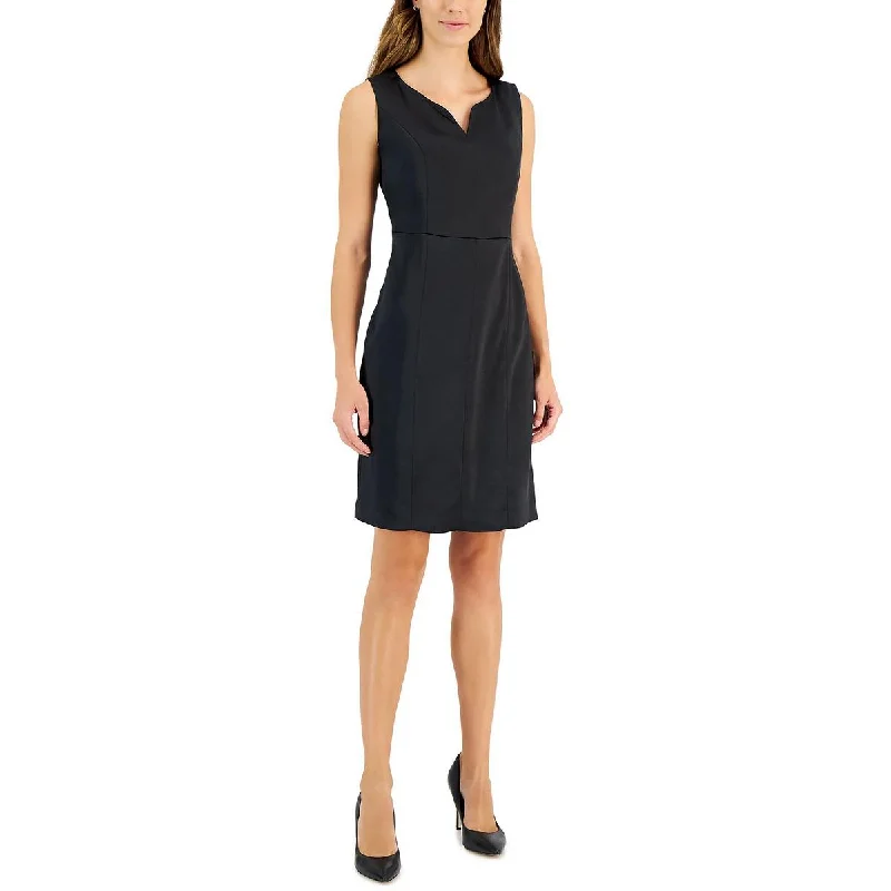 Trend Forward Threads For Her Kasper Womens Satin Knee-Length Sheath Dress