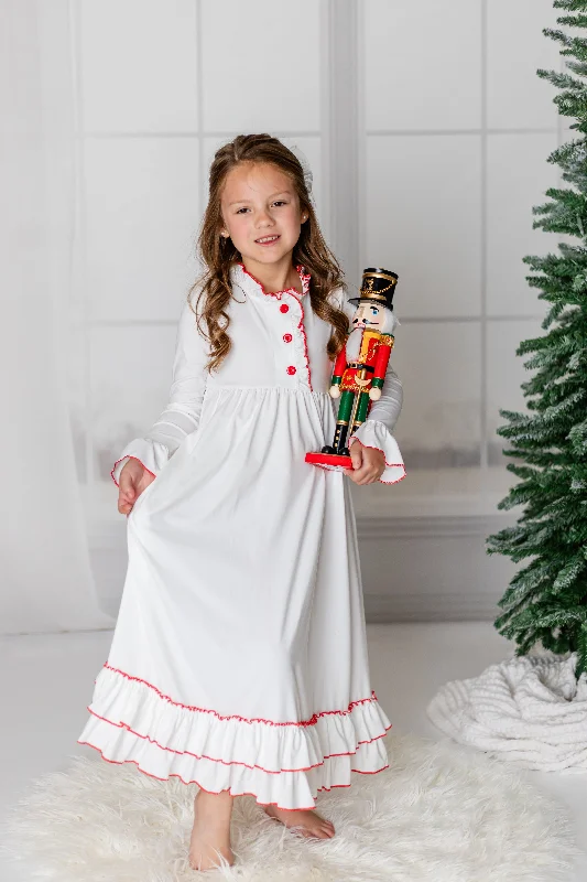 Celebrate With Big Savings CLARA WHITE NIGHTGOWN