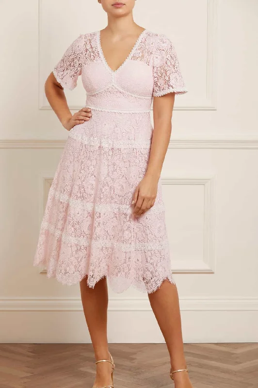 Subtle Sophistication Lace Primrose Midi Dress