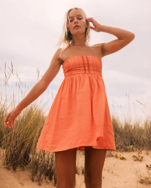 Flash Sale Starts Billabong Summers End Mini Dress - SWEET PAPAYA