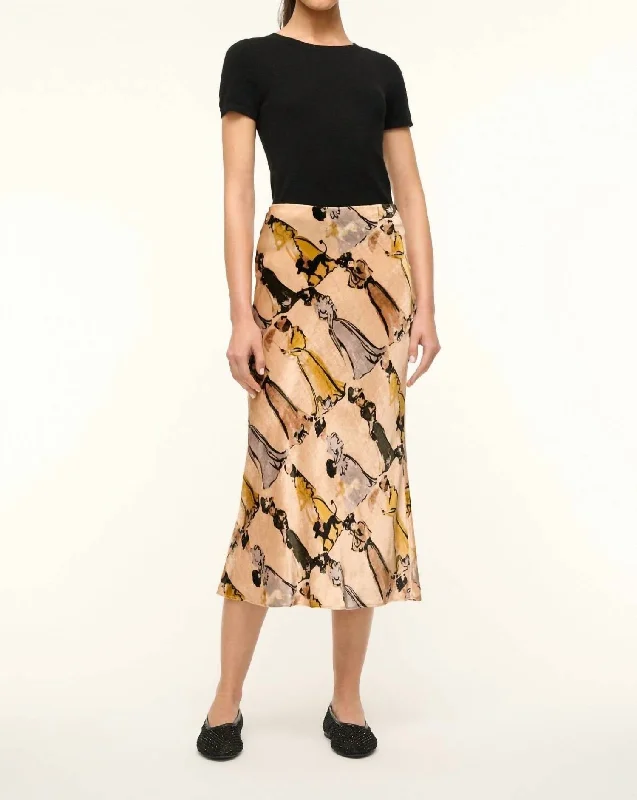 Limited Stock Sadie Skirt In Walk In The Park Velvet