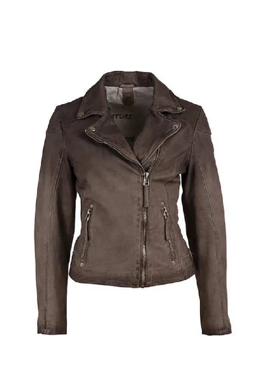 Additional Time-Limited Offers Karyn Leather Jacket - Grey