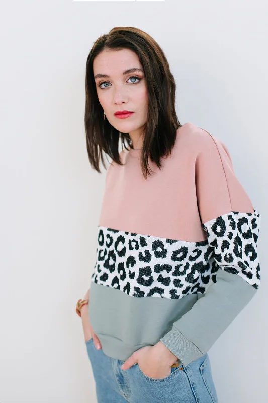 Evening Looks Sweater Mia Leo in Pink & Mint