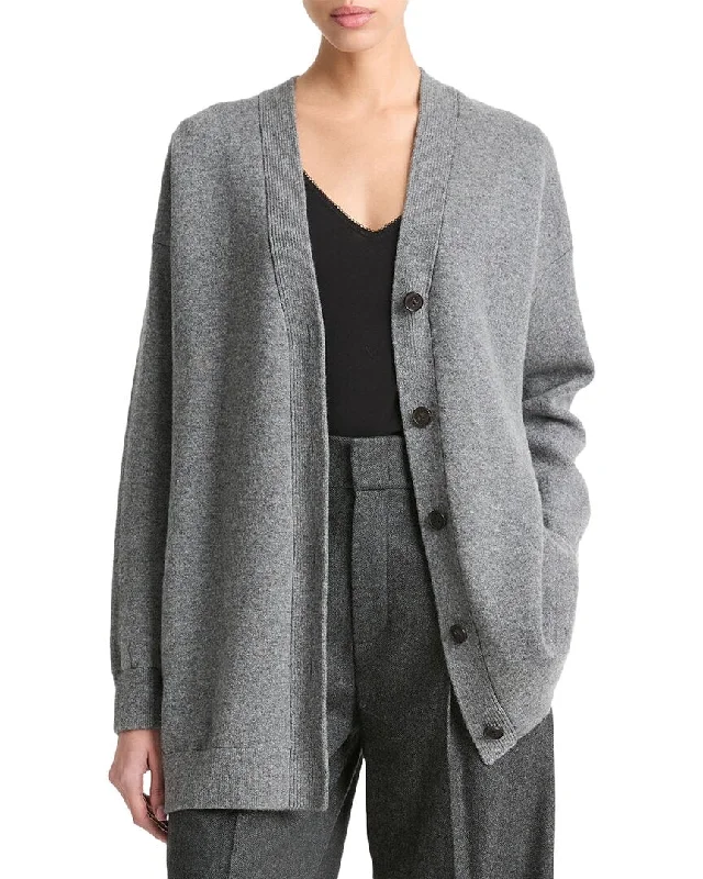 Trendy Women's Wear Collection Vince Oversized Double Knit Wool & Cashmere-Blend Cardigan