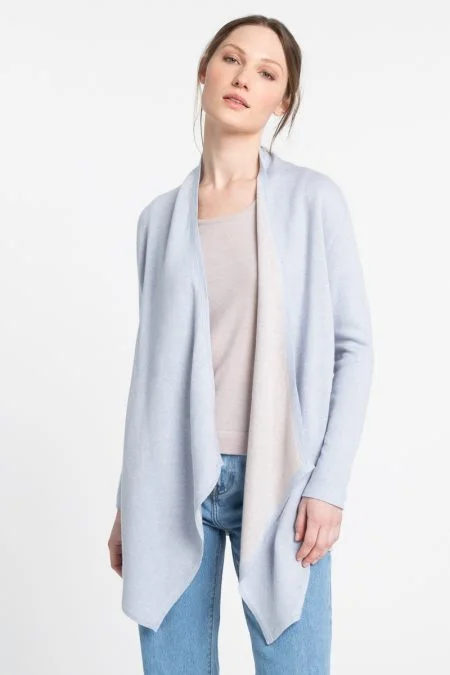 Seasonal Fashion Kinross Cashmere Reversible Drape Cardigan