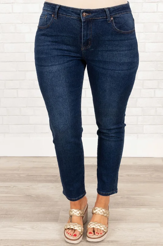 Luxury Comfort Alone Time Jeggings, Navy