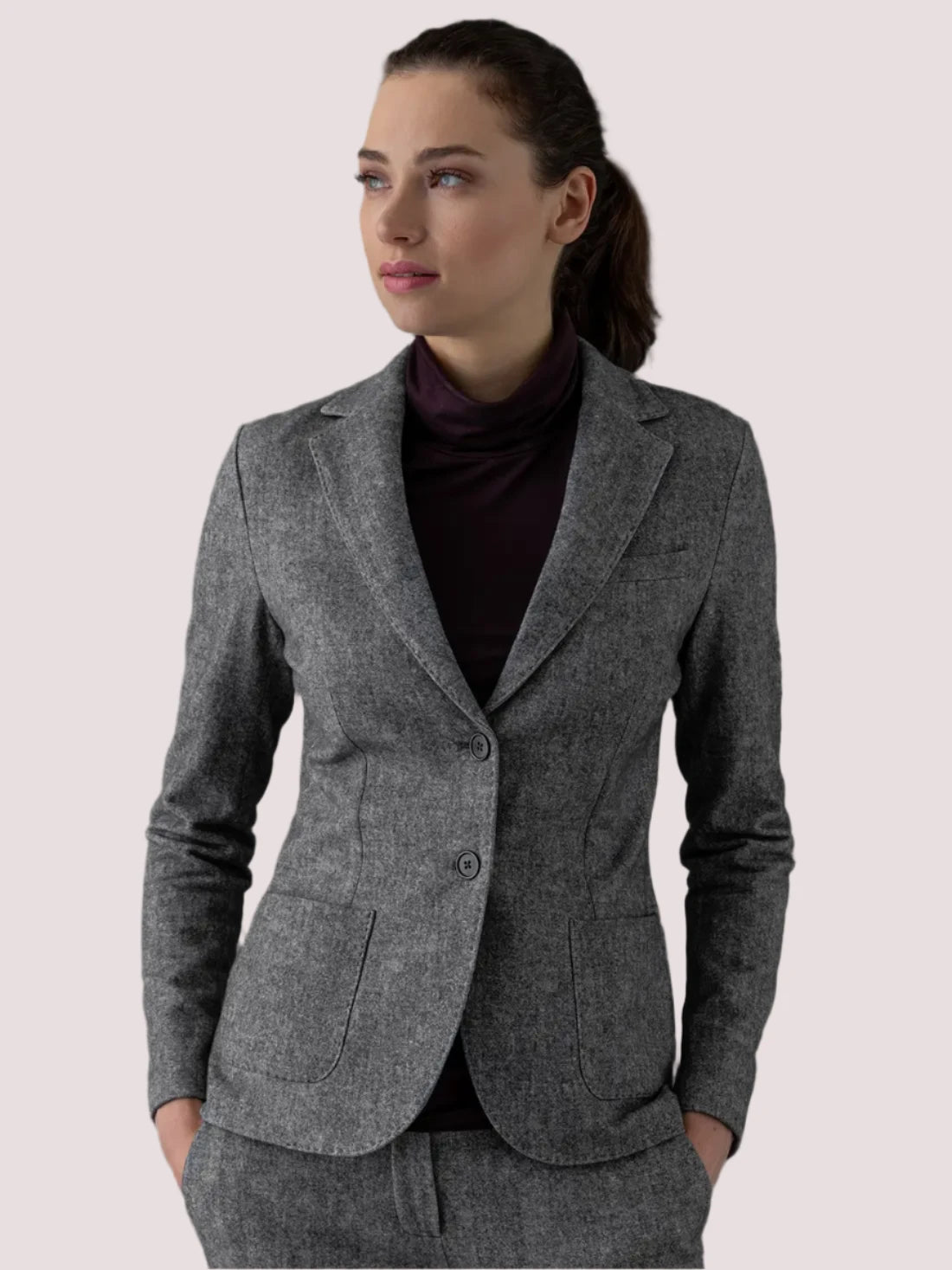 Comfort Centric Apparel Giacca Slim Fit Blazer- Forest