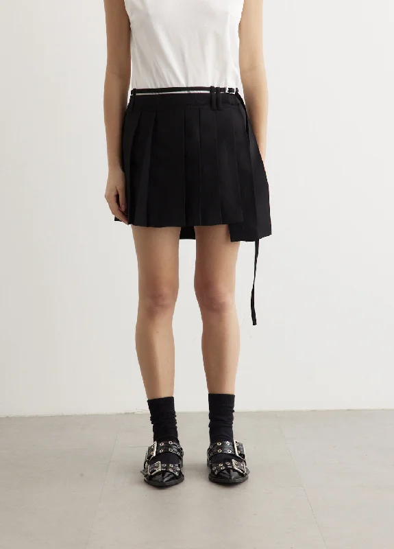 Elegant Clothing Ipleat Mini Skirt