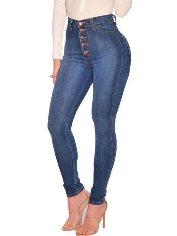 Wardrobe Update Women High Waist Skinny Jeans