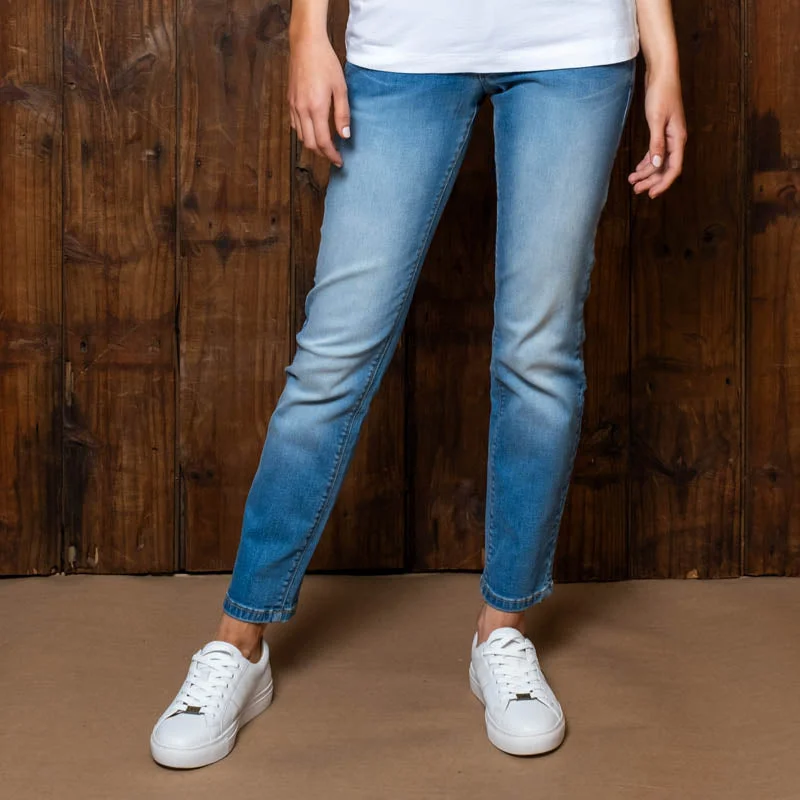 Limited Time Deal Nandi Boyfriend Low Rise Denim Indigo Fade Wash