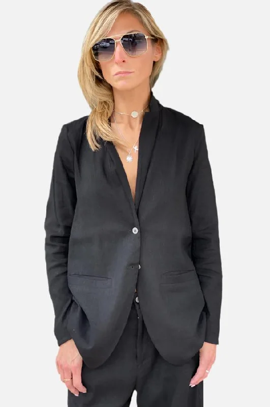 Relaxed Fashion Blazer - Black