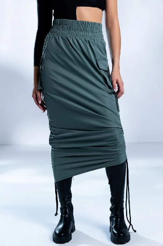 Inspired By You, Designed For You FOLLOW ME ADJUSTABLE CARGO SKIRT