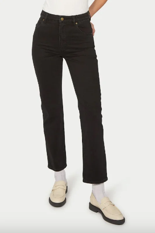 Relaxed Style Rollas - Original Straight Jean, Comfort Jet Black