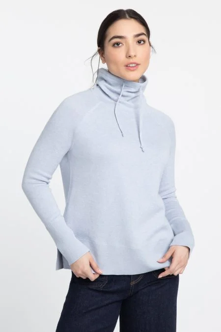 Elegant Attire For The Modern Lady Kinross Cashmere Drawstring Funnel Pullover