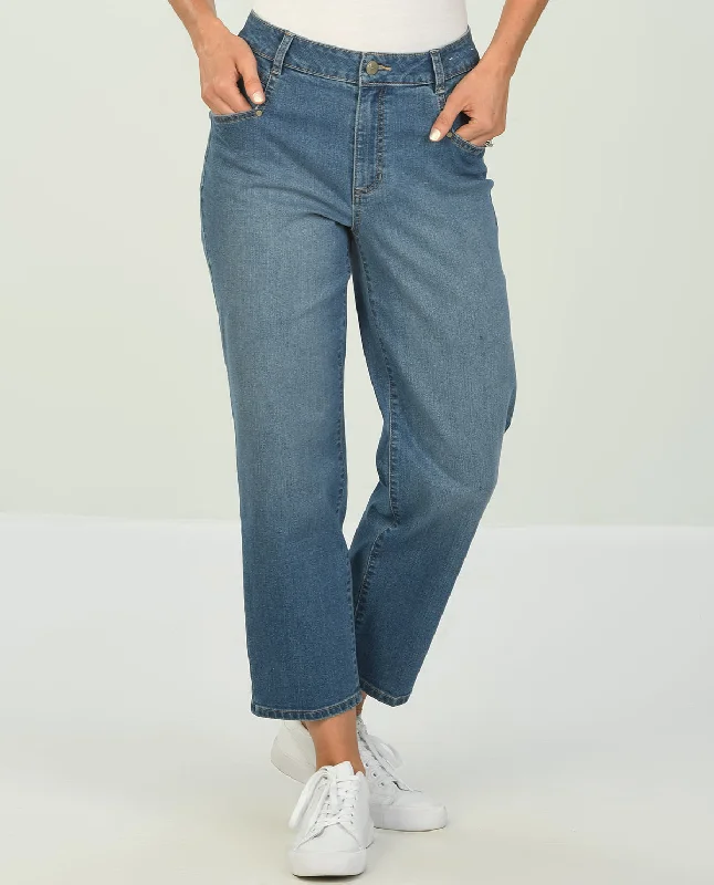 Tropical Island - Inspired Attire D Jeans Straight Leg Ankle Jean