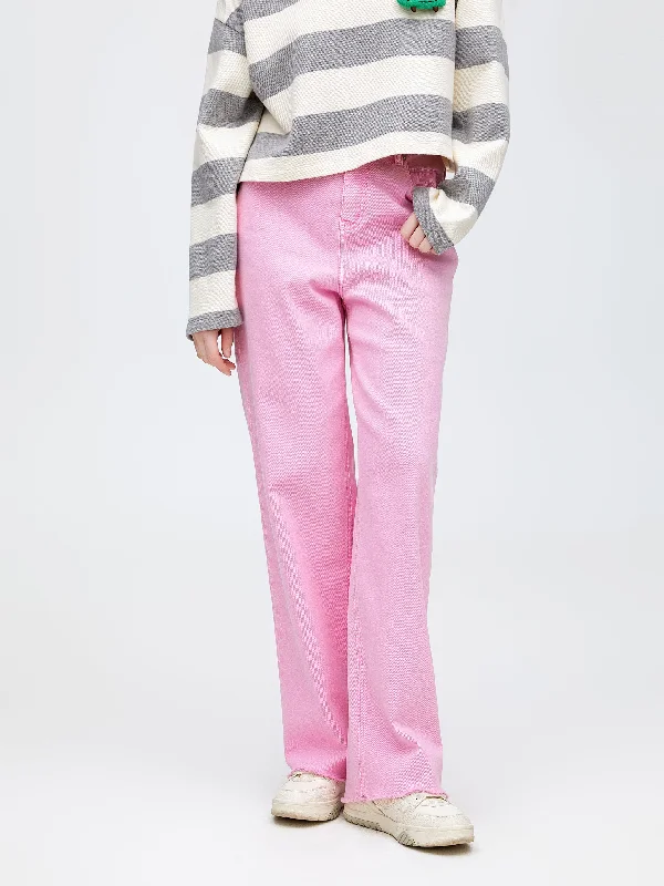 Stay Ahead In Style Candy Pink Coloured Jeans