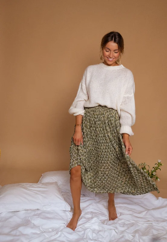 Colorful Clothing Green Moriane Skirt