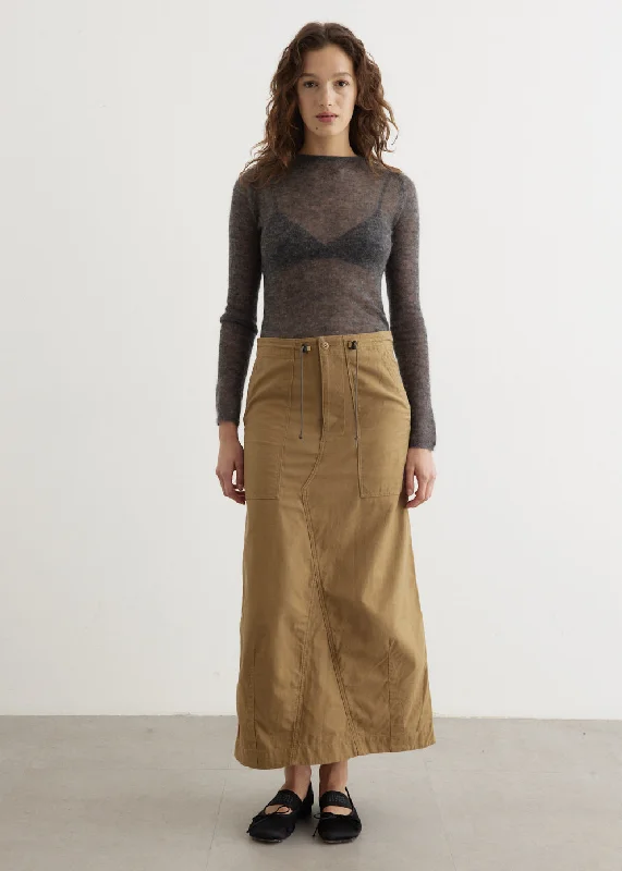 Trend Setting Wardrobe String Fatigue Skirt