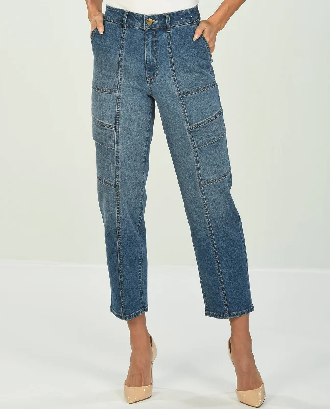 Beat The Heat In Tropical Styles D Jeans Utility Ankle Jean