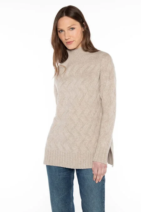 Trendy Fashion For Women Kinross Cashmere Luxe Cable Funnel