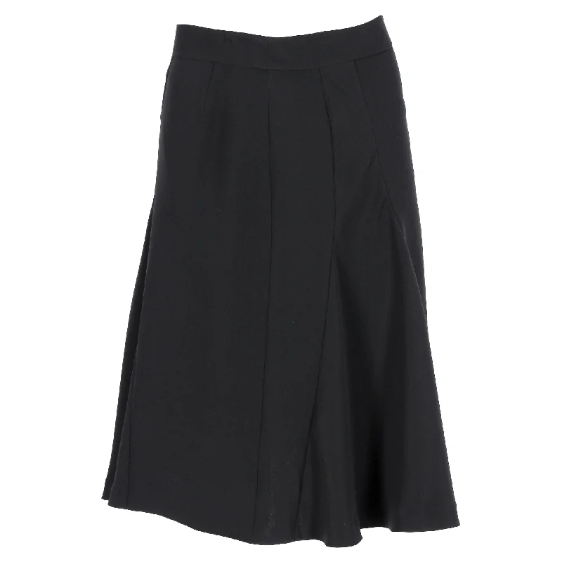 Special Offer Givenchy Paneled Midi Skirt in Black Acetate