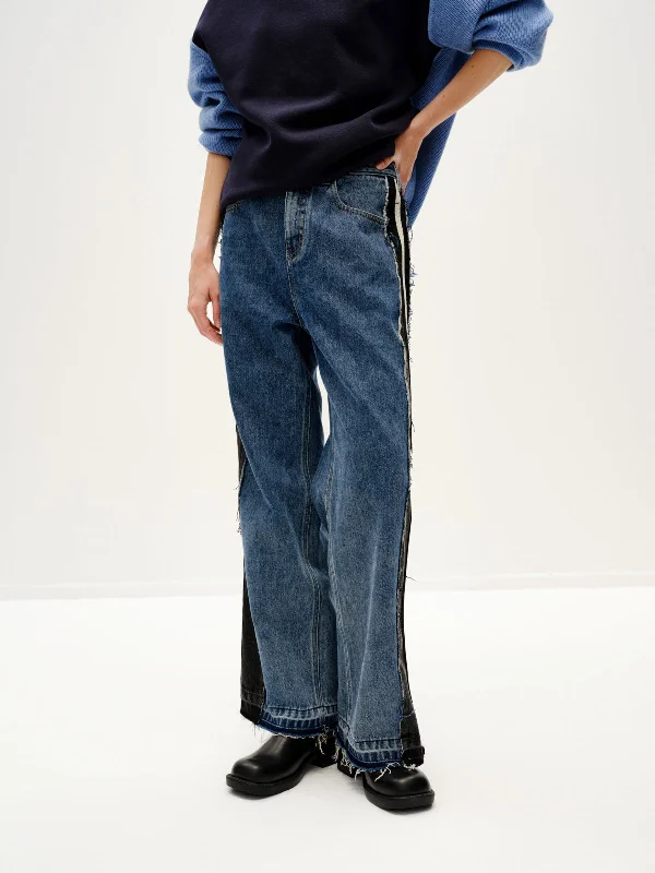 Season Appropriate Women's Collection Patchwork Jeans