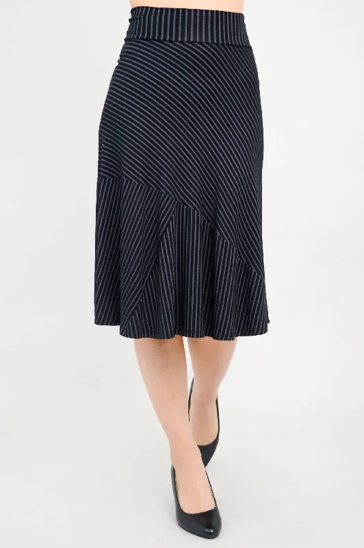 Flash Sale Now Lillian Skirt, Blk/Grey Stripe, Bamboo