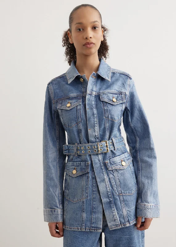 Signature Style Essentials Foil Denim Jacket