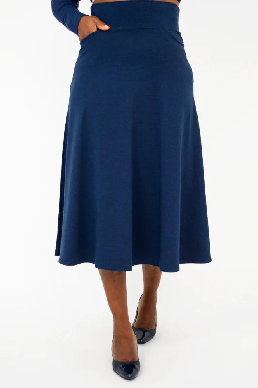 Discover Now Gillian Skirt, Indigo, Bamboo