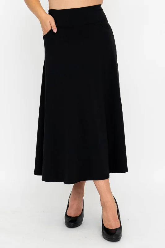 Massive Savings Gillian Skirt, Black, Bamboo