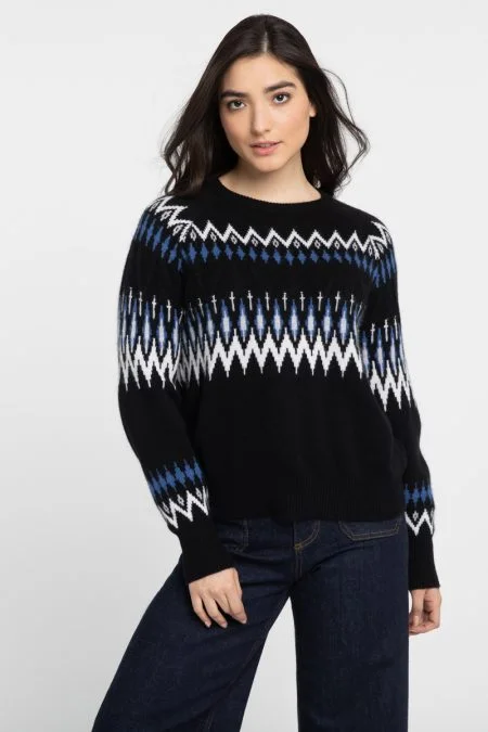 Seasonal Trends Kinross Cashmere Slouchy Alpine Crew