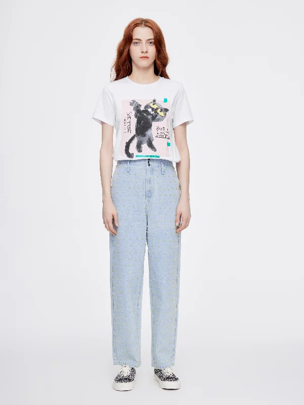 Chic & Cozy Collection 'Dandelion' Crystal Jeans