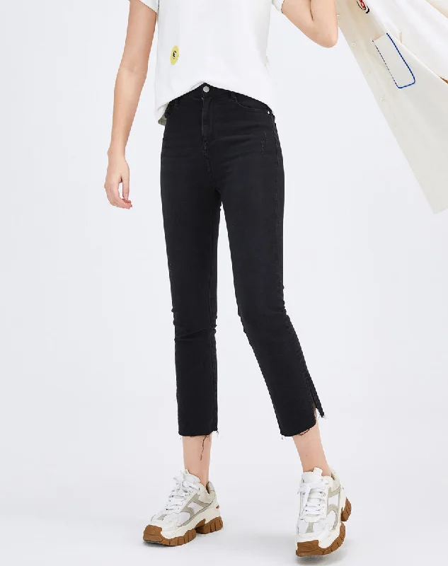 Chic Trend Collection Black Flare Jeans