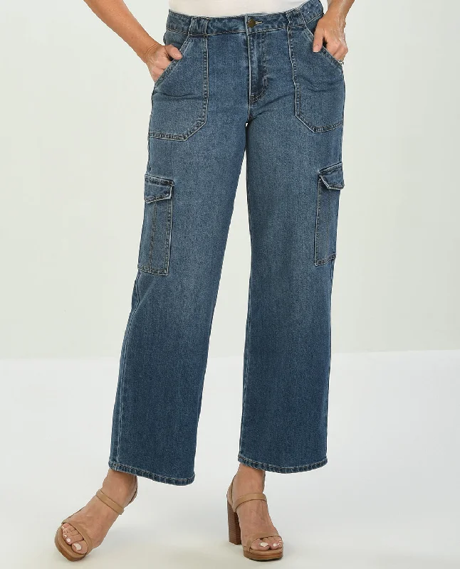 Wardrobe Essentials D Jeans Wide Women's Cargo Jean