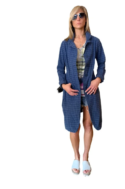 Stylish Savings Line Jacket - Blue