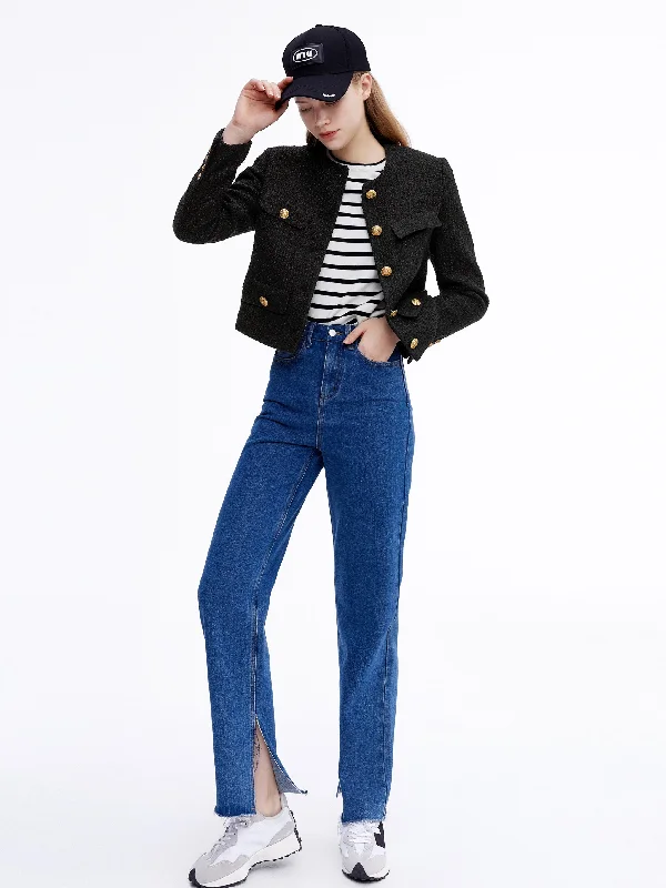 Trendsetting Threads Split-Hem 'Paris' Jeans