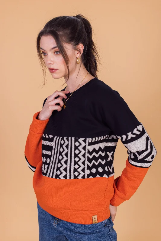 Effortless Style Sweater Mia Boho Orange