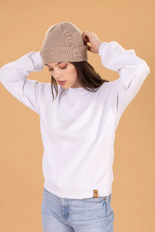 Exclusive Sale Sweater Merlin White Stitched