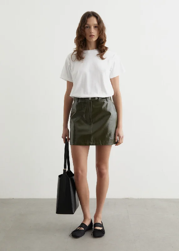 Flash Sale Fever Tagore Patent Leather Mini Skirt