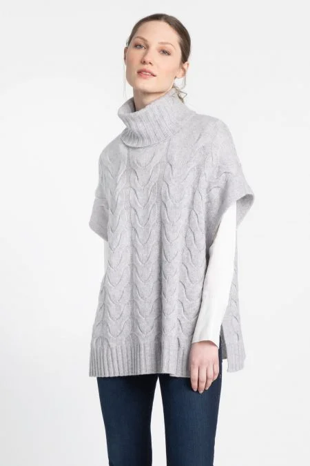 Trendy Threads Kinross Cashmere Luxe Cable Cowl Popover